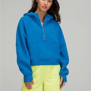 Lululemon half zip scuba, color poolside, size xs/s